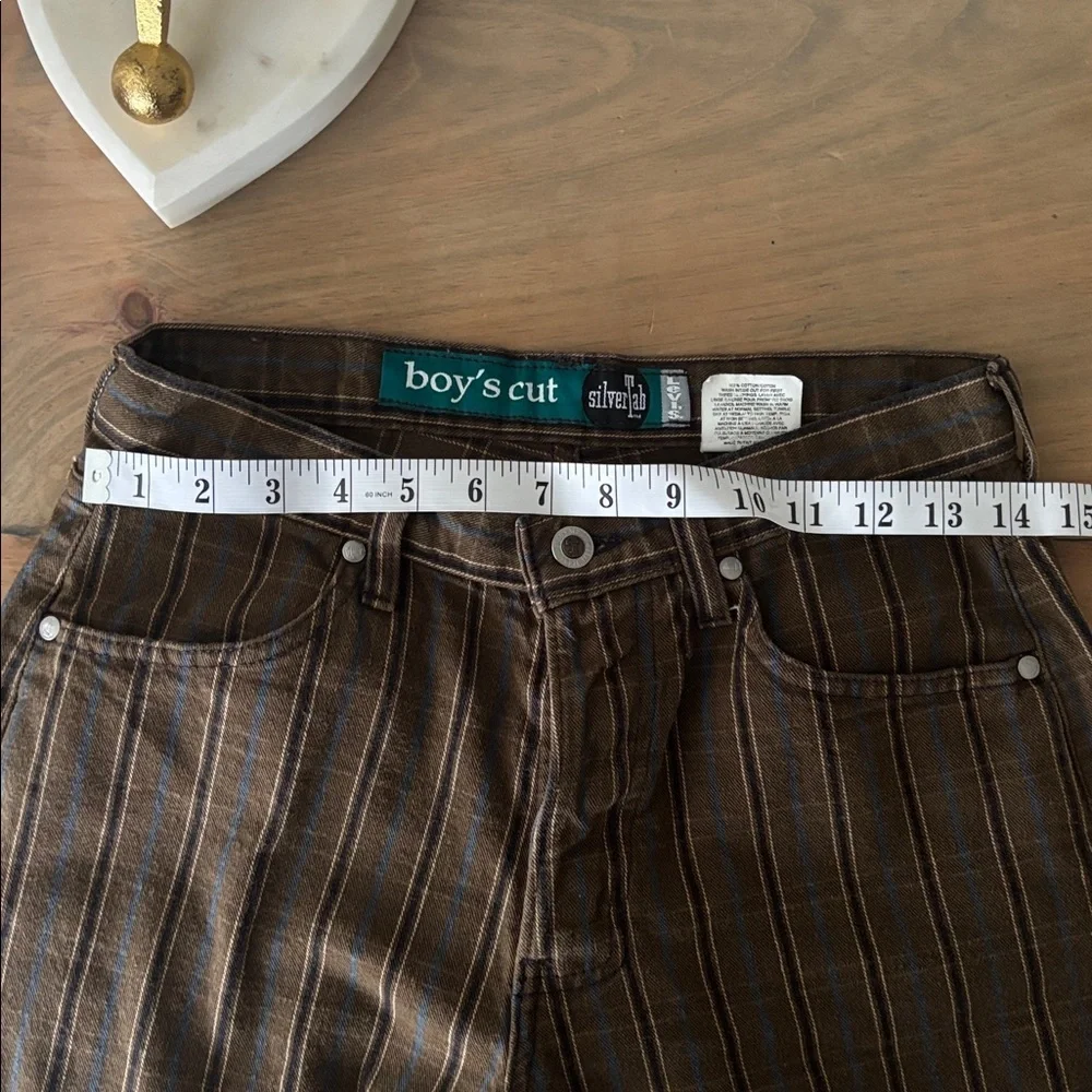 Vintage Levi’s SilverTab “Boy’s Cut” Plaid Jeans - Picture 8 of 9